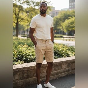 JACHS Stretch Chino Shorts Sz 31 & 32 NWT | 9” Inseam Palm Surf Print Summer